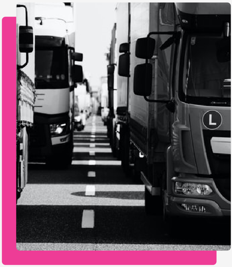 Pink Trucking Freight With A Mission