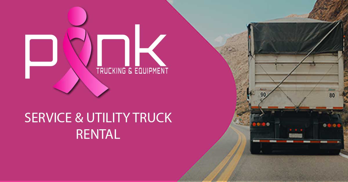 Service & Utility Truck Rental by PINK Trucking and Equipment